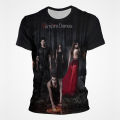 New America Style Men T Shirt The Vampire Diaries Printed Male Short Sleeve Clothes Oversized Casual O Neck Fashion Streetwear.
