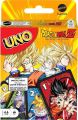 Mattel Games UNO Dragon Ball Z Card Game for Family Night Featuring Tv Show Themed Graphics and a Special Rule for 2-10 Players. 