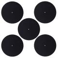 5Pcs Ultra-Thin Anti-Static Lp Vinyl Turntable Record Player Pad for Phonographs Flat Soft Mat Record Slipmat Mat Pad.