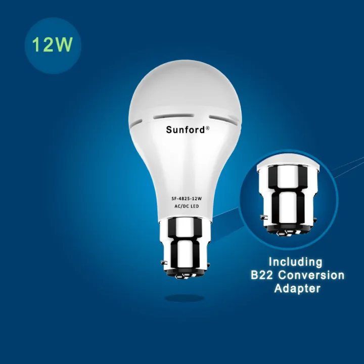 Rechargeable AC DC Light LED Bulb SF-4825-12W AC/DC - 1 Piece | Daraz ...