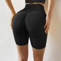 Seamless Yoga Shorts Fitness Women High Waist Energy Gym Clothing Push Up Hip Booty Shorts Sports Running Workout Leggings. 