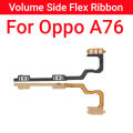 New Power Volume Side Button Flex Cable For Oppo A76 Power ON OFF Volume Up Down Side Buttons Key Replacement parts. 