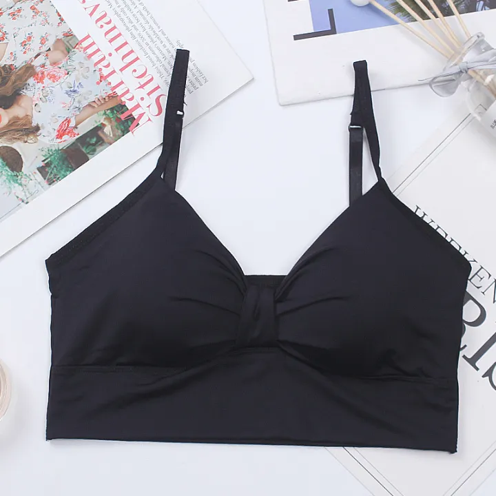 ice%20silk%20seamless%20bra%20Thin%20bra%20padded%20bra%20wireless%20bra%20Beautiful%20Back%20underwire%20Brassiere%20Smooth%20Bra%20Black%20bra%20-%20Image%206