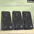 Phone case For Realme C65 Back cover Transparent Soft Edge Matte Silicone Frame Hard Clear Protecive Back Cover For Realme C65 Cover cases. 