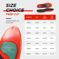 Flat Feet arch support Insole Poron Shock Absorption Insoles Heel Pain Relief Shoes Pad Cushioning.