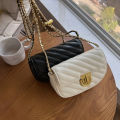 Retro Small Square Bag Style Mini Chain Bag Fashion All-Match Soft Shoulder Bag Messenger Bag.