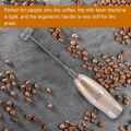 Milk Frother Handheld Whisk-Battery Operated Foam Maker Frother Gold.