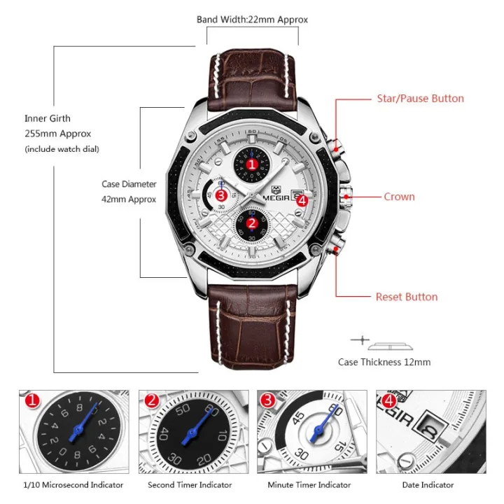 MEGIR%20quartz%20male%20watches%20Leather%20watches%20racing%20men%20Students%20game%20Run%20Chronograph%20Watch%20male%20glow%20hands%20for%20Man%20G%20-%20Image%208