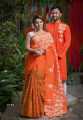 New Stylish & Exclusive Saree Panjabi Combo Couple Set Matching Dresses for Man And Women. 