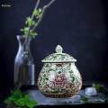 Ceramic Storage Jar Ceramic Tea Jar for Kitchen Dining Table Decoration. 