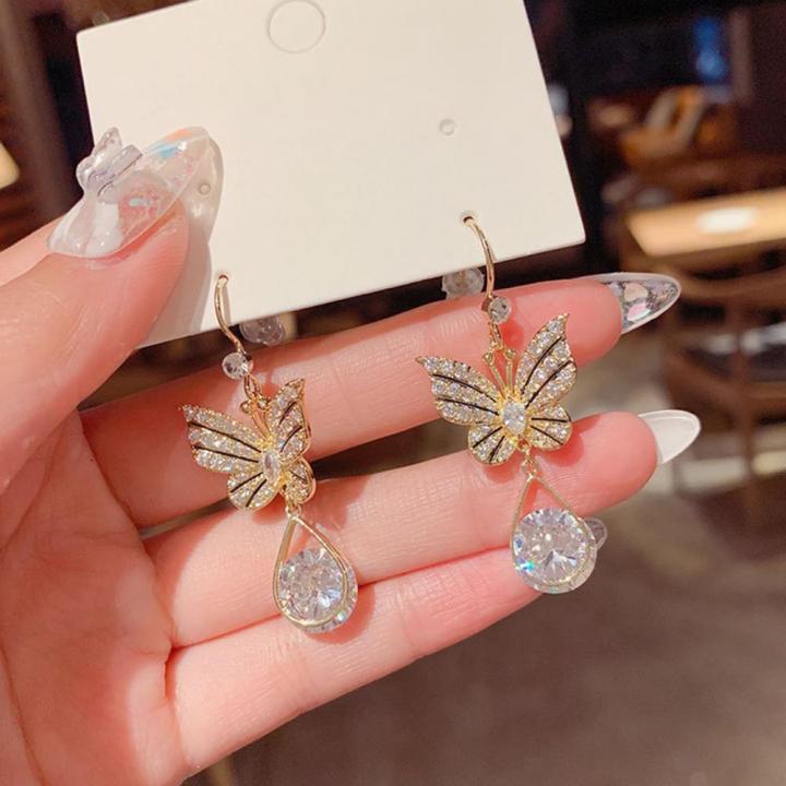 Pair%20Hook%20Drop%20Earrings%20Zinc%20Alloy%20Electroplating%20Fashion%20All-Match%20Earrings%20for%20Women%20-%20Image%203