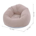 Inflatable Lounge Chair Lightweight Inflatable Sofa Couch Gray Ergonomic Soft for Bedroom. 