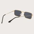 DKS04694 Flexible & Comfortable Polycarbonate Anti Reflection Stylish Full Black Sunglass With High Quality Metal & Fiber Frame For Men. 