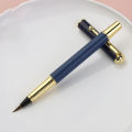 Morandi Fountain Pen Type Calligraphy Brushes Metal Soft Weasel Hair Small Regular Script Brush for Student Painting Writing. 