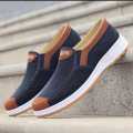 New Trendy Premium Quality Black Blue And Grey Color CANADIAN Canvas Sneakers Shoes For Men M6060. 