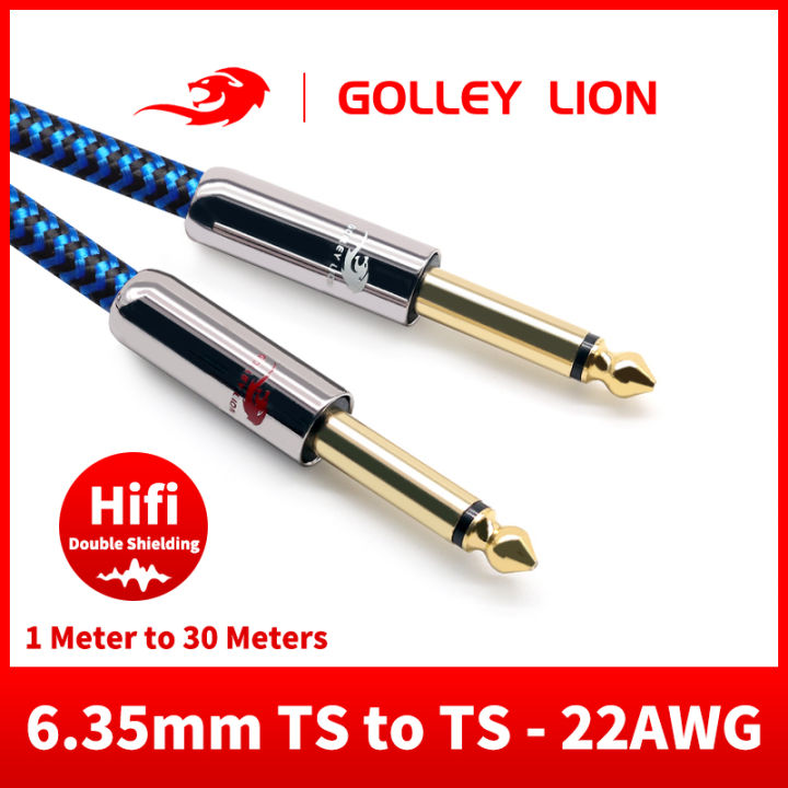 GOLLEY LION Guitar Cable New bee Electric Instrument Cable Bass AMP Cord for Electric Guitar, Bass Guitar, Electric Mandolin, Pro Audio