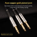 RUZUO 6.5mm to Double 6.5mm AudioCable Male to Male Aux Cable for MixerSpeaker Amplifier 6.5 to 6.5 TRS CableAudio. 