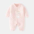 Baby warm boys girls, autumn and winter boneless jumpsuit for newborns, button to door crawling clothes, pamas. 