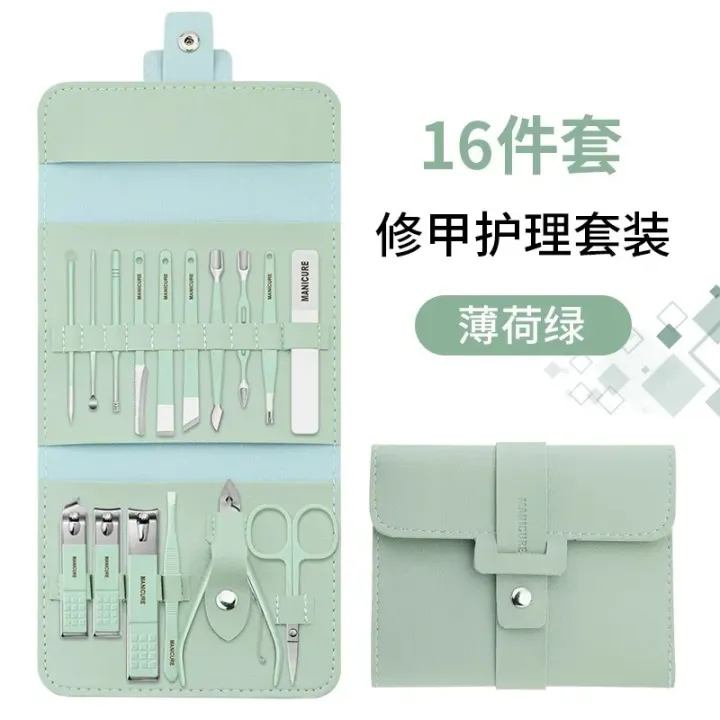 Nail%20Clippers%20Set,%2016pcs%20Manicure%20&%20Pedicure%20Tools,%20Stainless%20Steel%20Nail%20Cutter%20Kit%20for%20men%20and%20women,%20with%20Leather%20Bag,%20Travel%20Grooming%20Kit%20for%20Facial,%20Cuticle%20and%20Nail%20Care%20-%20Image%206