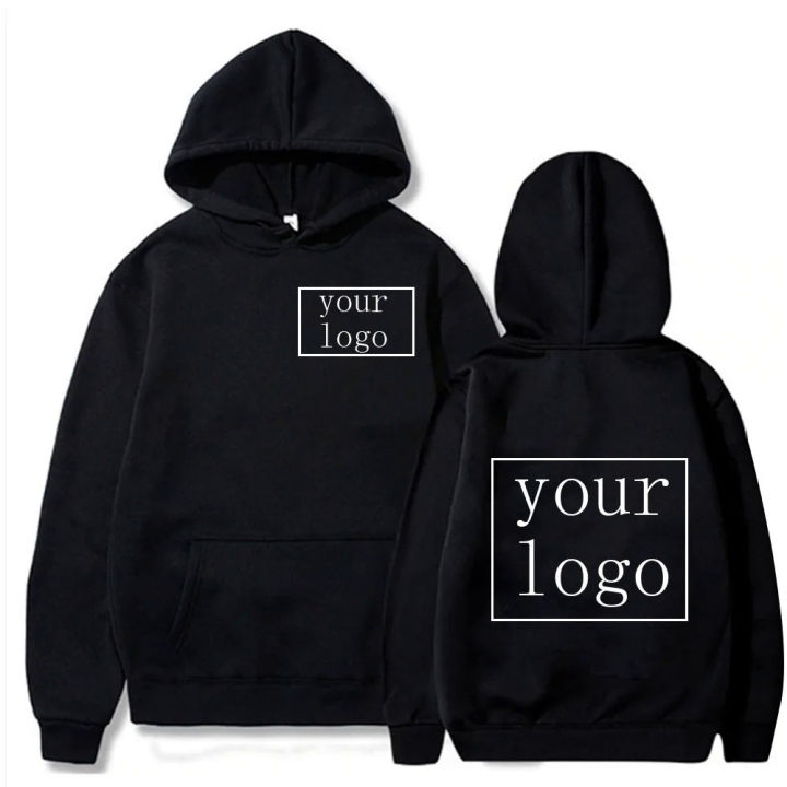 Custom Pattern Your Logo Print Hoodies Men Woman Oversized
