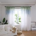 Wisteria Sheer Curtains For Living Room Window Embroidered Tulle Curtain Children Bedroom Blinds Draps 1 Panel Voile Valance. 