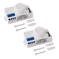 NXFDSIOZ 2X 220V 360 Degree Microwave Sensor Light Switch Induction Microwave Motion Sensor Switch Vibration Sensor.
