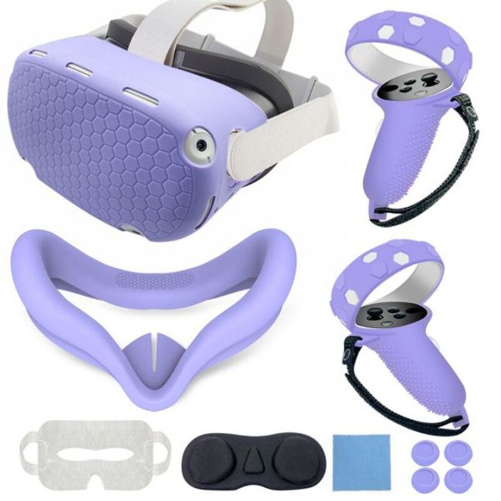 Color VR Shell Cover Protective Lens Cover Anti-Leakage Nose Pad