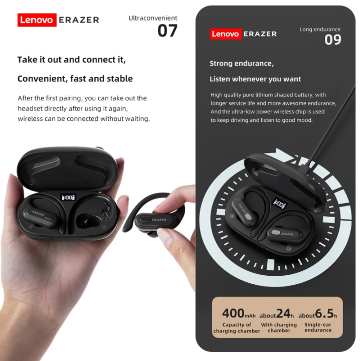 Lenovo%20ERAZER%20XT60%20Pro%20Bluetooth%205.3%20Earphones%20True%20Wireless%20Headphones%20Button%20Control%20Noise%20Reduction%20Earhooks%20Waterproof%20with%20Mic%20Headset%20-%20Image%206