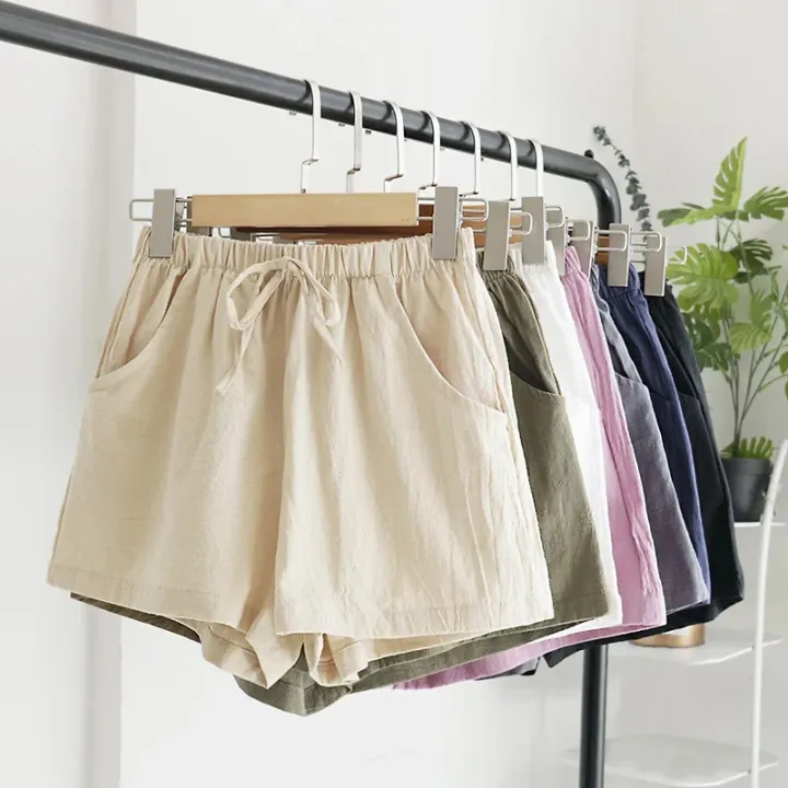 Women's%20comfortable%20Sports%20Shorts%20Solid%20High%20Waist%20Black%20Shorts%20Women%20Fashion%20Plus%20Size%20Casual%20Basic%20Short%20Pants%20-%20Image%202