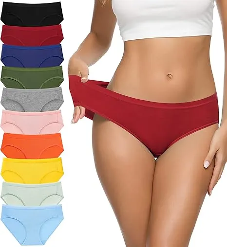 Women's%20Cotton%20pantie%20with%20pad%20system%20multicolor%20%20High-Cut%20Full%20Coverage%20Stretch%20Cool%20Underwear%20for%20Women%20-%20Image%202