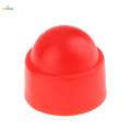 10Pcs Red Plastic Dome Hex Bolt Nut Protection Caps Cover M8 13 x 15mm. 