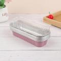 10pcs Aluminum Foil Baking Cake Box Cupcake Baking Pan Pudding Box With Lid.
