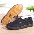 Factory wholesale 3520 summer breathable men's mesh shoes hollow casual sneakers soft soled old Beijing mesh cloth shoes. 
