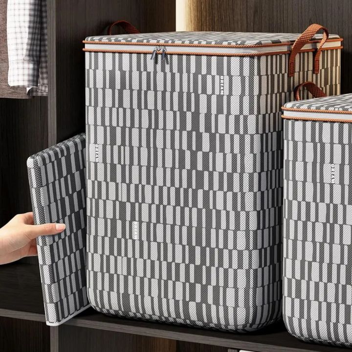 100/140/180L%20Quilt%20Storage%20Box%20Waterproof%20Clothes%20Storage%20Bags%20Large%20Capacity%20Wardrobe%20Organizers%20Space%20Saving%20for%20Clothes%20Quilt%20-%20Image%204