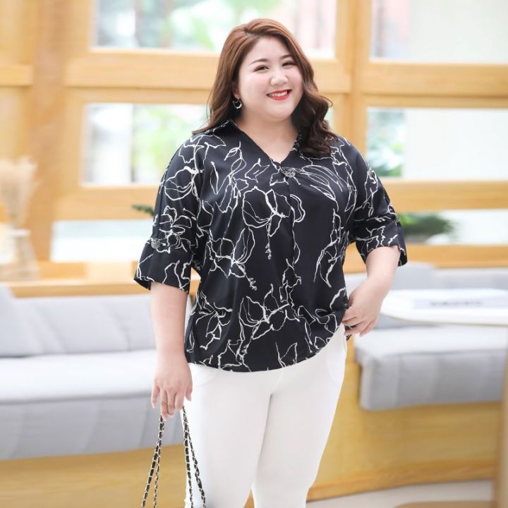 %E3%80%90Busong%20plus%20Size%E3%80%91Women's%20Clothing2023New%20chiffon%20shirtTWomen's%20Summer%20Loose%20Korean%20Style%20Ventilation%20Fat%20Mom%20-%20Image%205