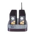 Wireless Pager System Restaurant Guest Paging 999 Channels with Calling Keyboard Charging Station 16 Slots Rechargeable. 
