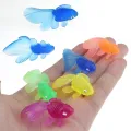 10Pcs/lot Mini Soft Rubber Fish Baby Bath Toys Plastic Simulation Small fish Water Toy Fun Kids Swimming Beach Toys. 