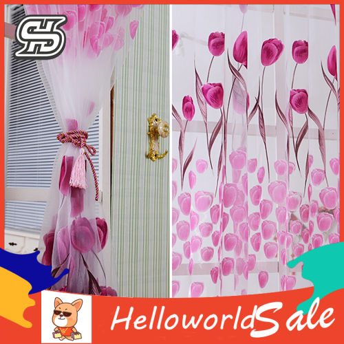 Romantic%20Tulip%20Print%20Voile%20Sheer%20Curtain%20Drape%20Divider%20Valance%20for%20Door%20Window%20-%20Image%205