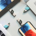 SanDisk USB Flash Drive iXpand Flip OTG Lightning USB 3.1 Stick 256GB 128GB 64GB Pen Drive MFi For iPhone iPad and USB Type-A.