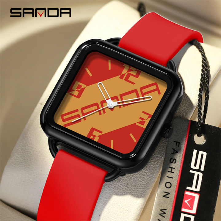 SANDA Youth Student Couple Simple Trendy Multi Color Waterproof Men's Watch SD3261-3
