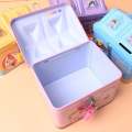Metal House Shaped Coin Box Cartoon Kids Money Box piggy bank for kids.
