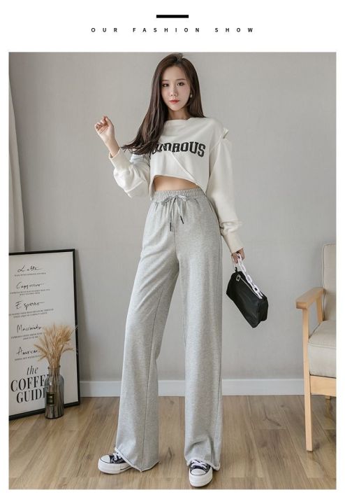 IELGY%20wide%20leg%20pants%20women's%20loose%20high%20waist%20straight%20mopping%20sports%20casual%20pants%20-%20Image%206