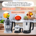 Panasonic MX-AE475 Mixer Grinder – Monster 2000W Super Mixer Grinder (Red) | 3 Stainless Steel Jars + Juicer Extractor.