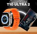 T10 Ultra 2 Smart Watch 2.19 inch Large Infinite Display Magnetic Wireless Charging Bluetooth Calling Feature IP67 Waterproof Heart Rate Sleep Monitoring, T10 Ultra Smartwatch For Men and Women. 