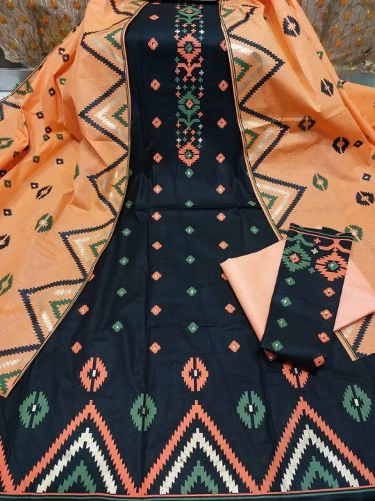 Unstitched%20Printed%20Lawn%20Boutiques%20Latest%20Design%20Purnima%20Cotton%20Three%20Piece%20For%20Women%20Stylish%20Salwar%20Kameez%203Pcs%20Magenta%20Color%20-%20Dress%20For%20Girls%20-%20Image%202