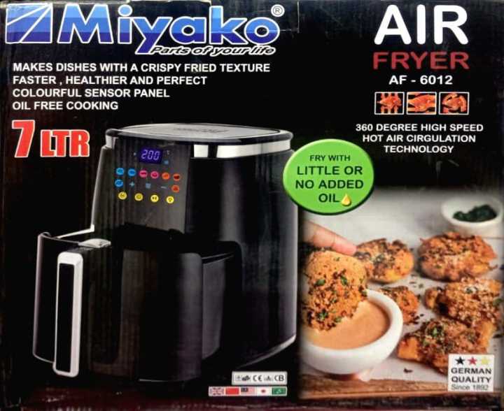 Miyako Air Fryer 7 Liter  AF-6012 Digital Touch Control Panel