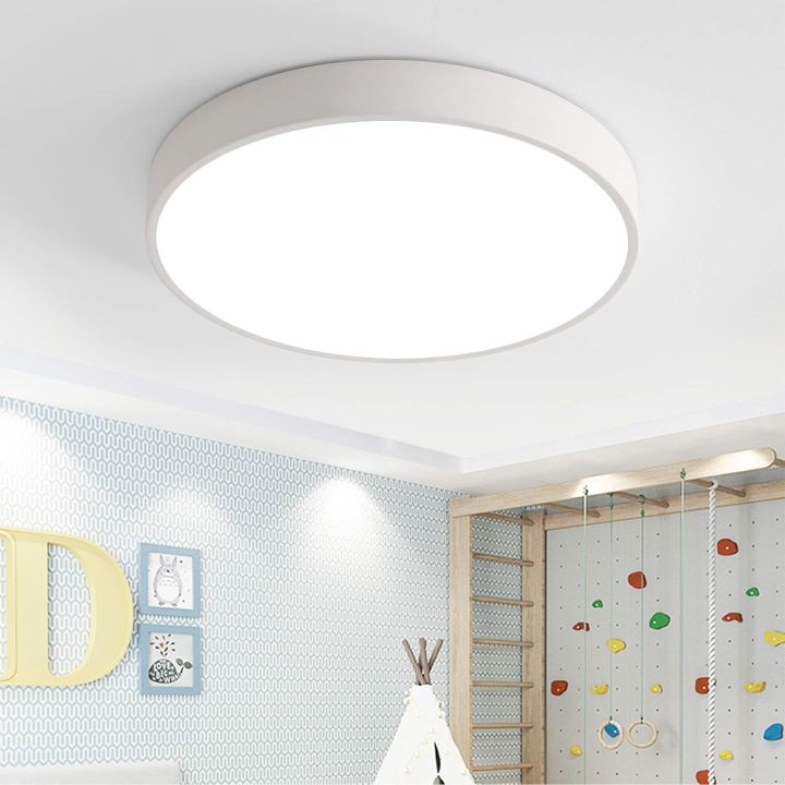 LED%20Ceiling%20Light%20Round%20Ultra%20Slim%2024%20W%20Diameter%2030%20x%204%20cm%20Warm%20White%203000%20K%20Lamp%20for%20Living%20Room%20Bedroom%20Office%20Kitchen%20Office%20(White)%20-%20Image%202