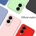 Olige For VIVO Y28 Liquid Silicone Macaron Candy Color TPU Falling and shockproof Soft Phone Case Shell Protector Back Cover.