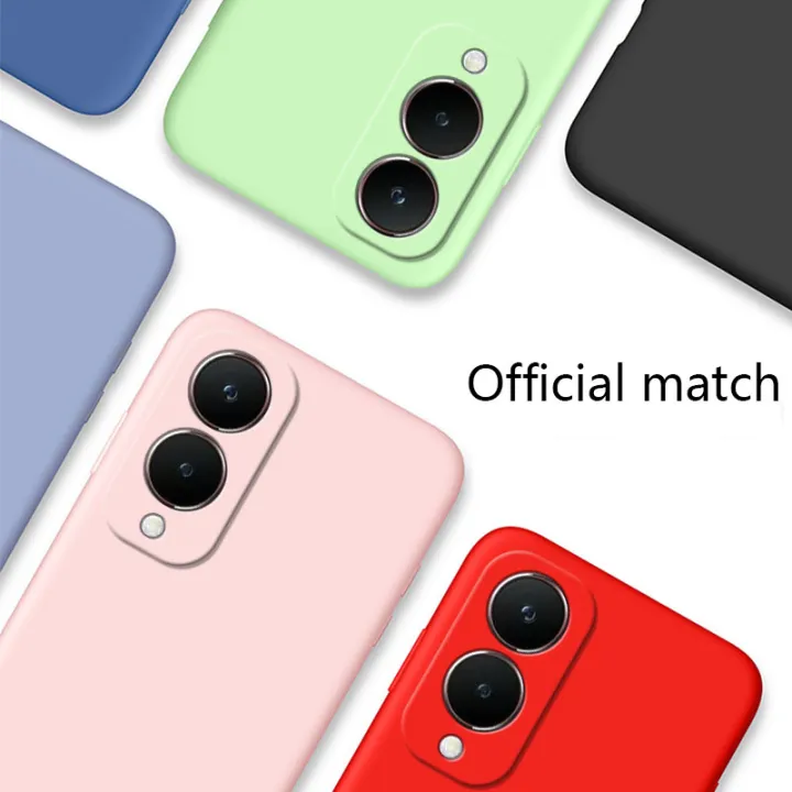Olige%20For%20VIVO%20Y28%20Liquid%20Silicone%20Macaron%20Candy%20Color%20TPU%20Falling%20and%20shockproof%20Soft%20Phone%20Case%20Shell%20Protector%20Back%20Cover%20-%20Image%205