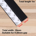 Adhesive Under Door Sweep Weather Stripping Soundproof Rubber Bottom Seal Strip.